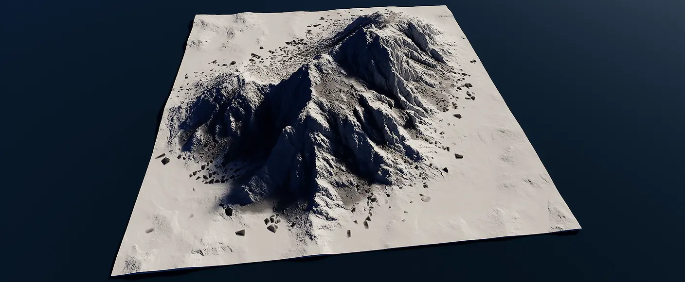 World Creator Debris Simulation After